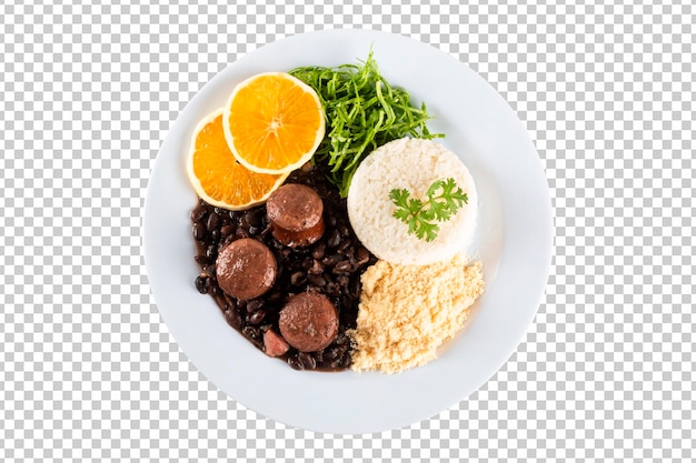 Feijoada brazilian traditional food dish png transparent background