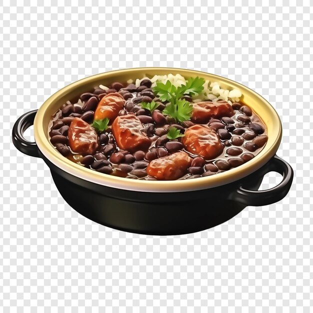 PSD Еда feijoada изолирована на прозрачном фоне