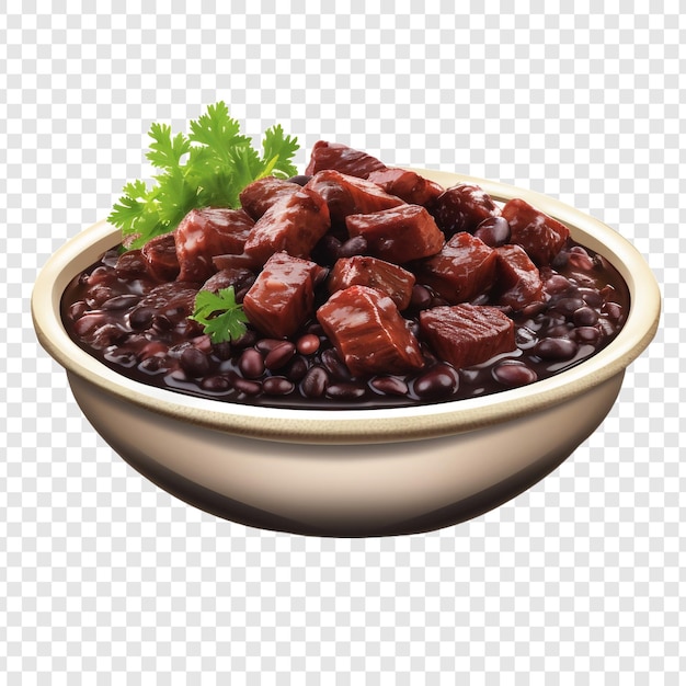 PSD feijoada food isolated on transparent background