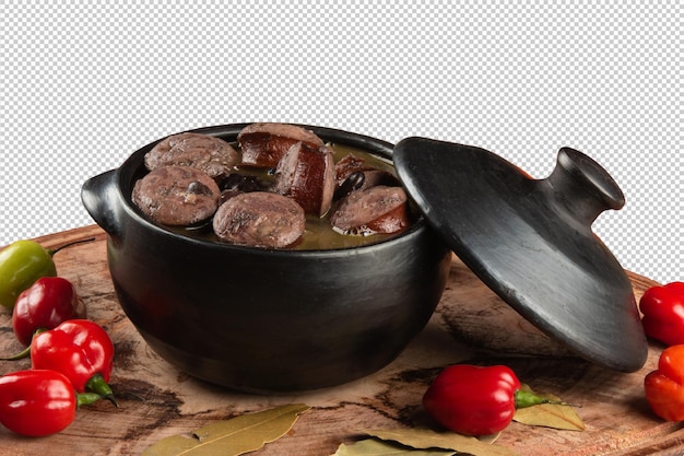 Feijoada Traditioneel Braziliaans eten png transparante achtergrond