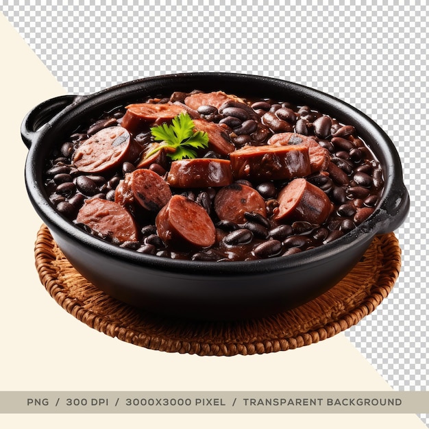 PSD feijoada a typical brazilian food transparent background