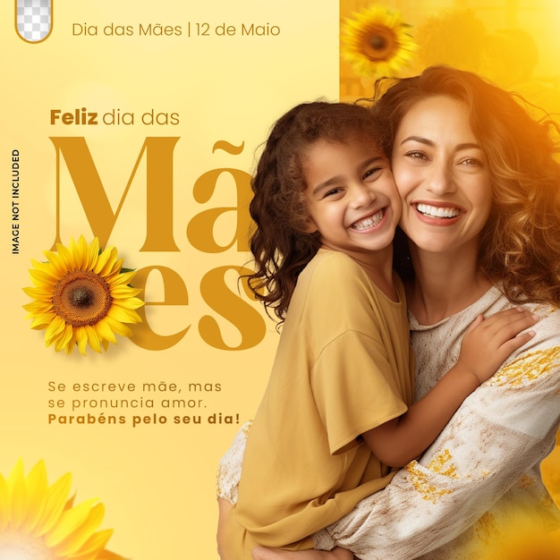 PSD feliz dia das maes parabens pelo seu dia