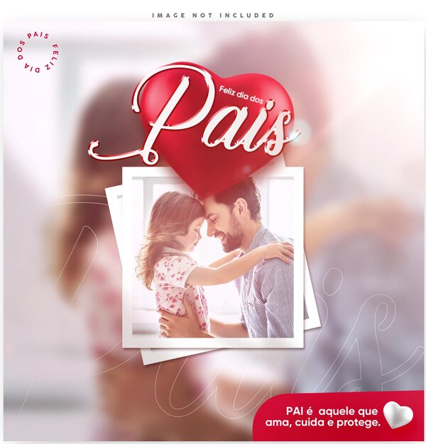 PSD feliz dia dos pais happy fathers day social media template