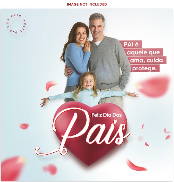 PSD feliz dia dos pais happy fathers day social media template