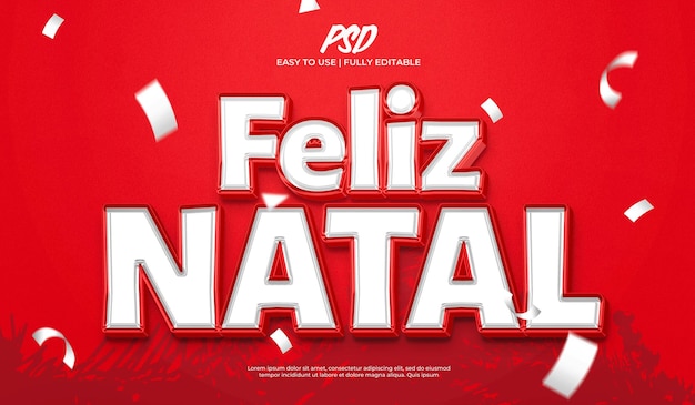 Feliz Natal Efekt Tekstowy