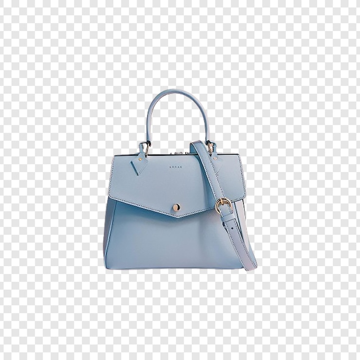 PSD female bag on white background
