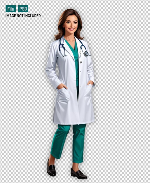 PSD female doctor psd