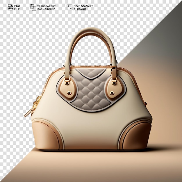 Female hand bag isolate transparency background