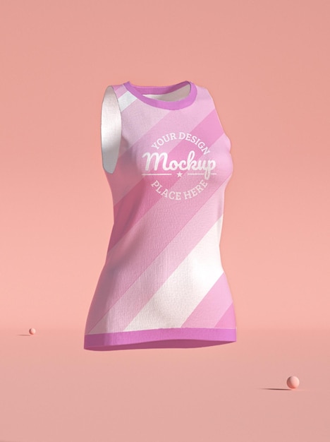 Female singlet mockup