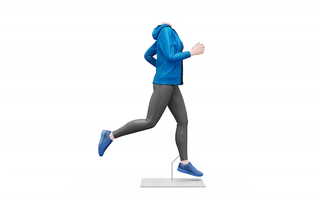 Female Sport Outfit Mock-up Isolated