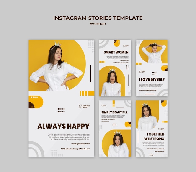 Feminisme conferentie instagram verhalen sjabloon