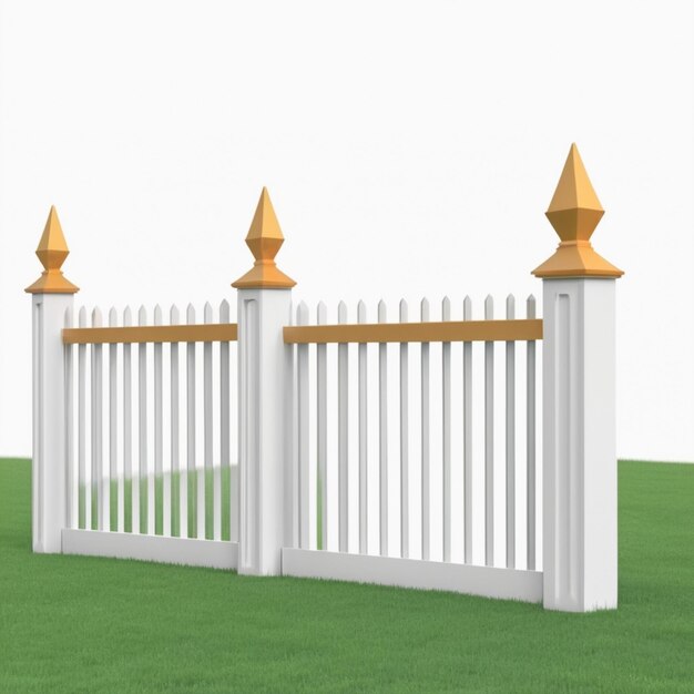 PSD fence psd on a white background