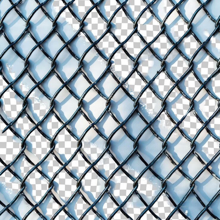 PSD a fence with a diamond pattern on it and a black net with a white diamond pattern