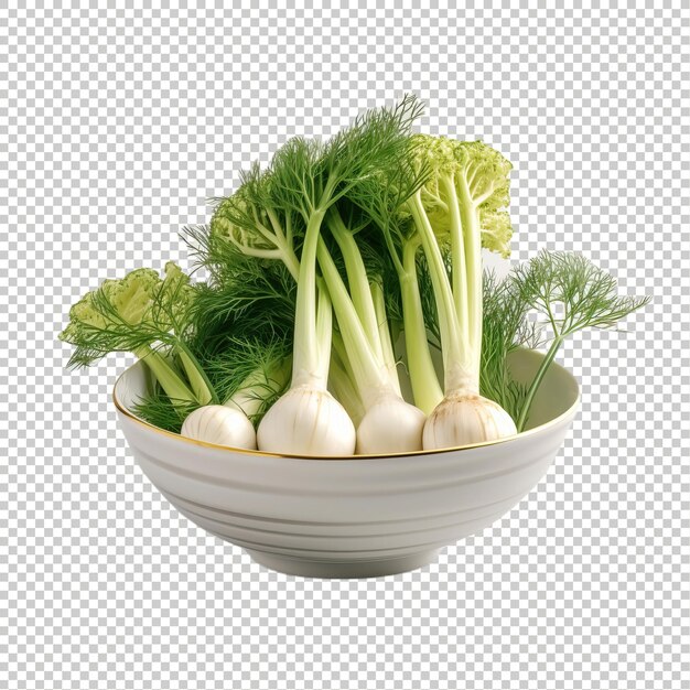 PSD fennel psd background white transparent