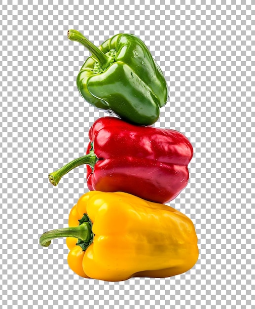 Fersk pepper isolert på transparent bakgrunn
