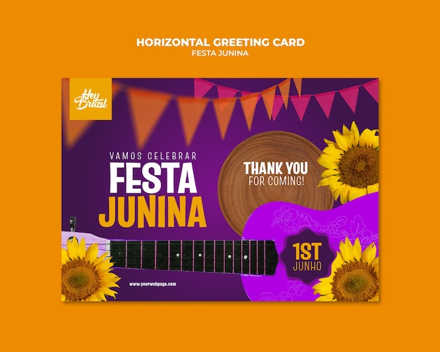 Festa junina template design