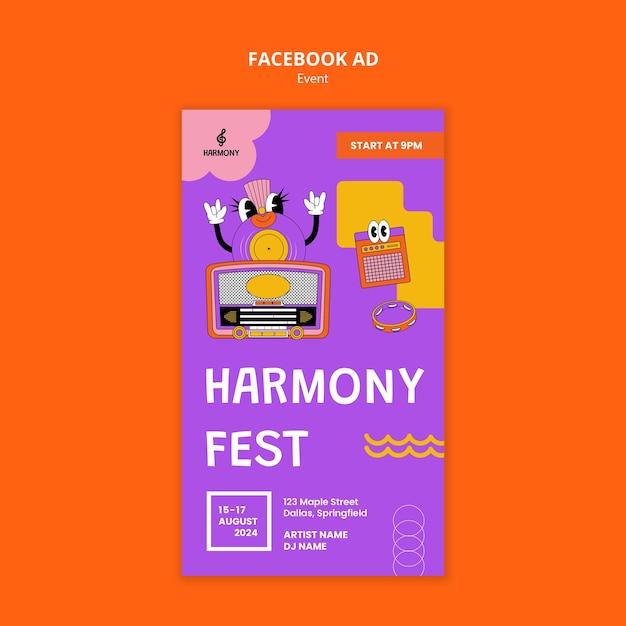 Festival event template design