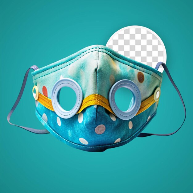 Festival mask 3d render psd