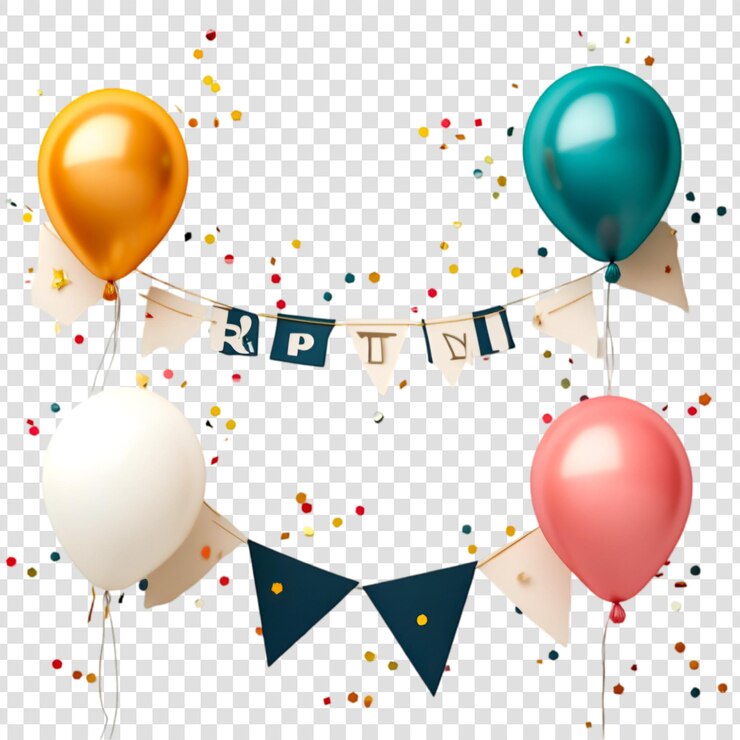 PSD 축제 풍선 파티 장식 축제