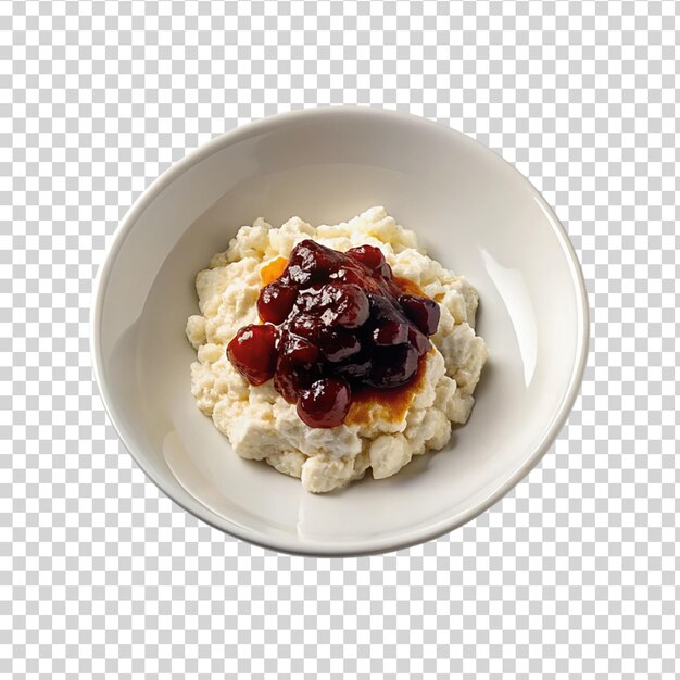 PSD festive cucidati dish on a round white plate isolated on transparent background