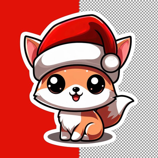 PSD festive feline fun sticker