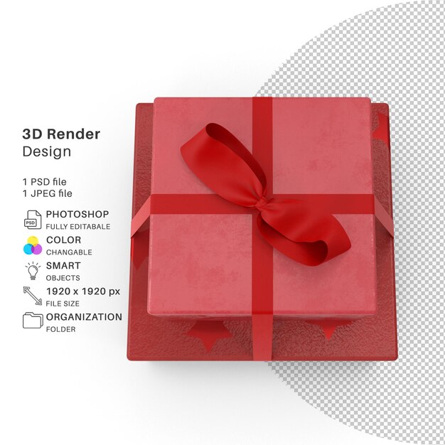 PSD festive gift boxes 3d modeling psd file realistic festive gift packs mockup