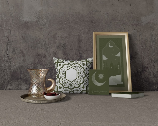 PSD festive ramadan composition mock-up