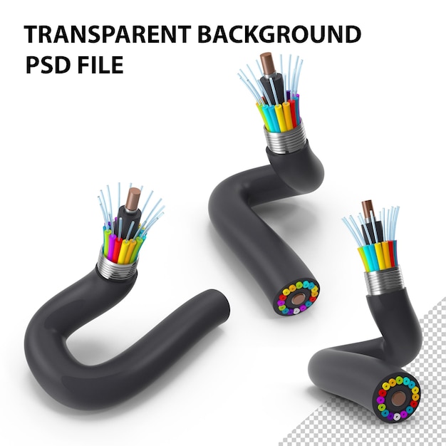 Fiber optic cable structure png