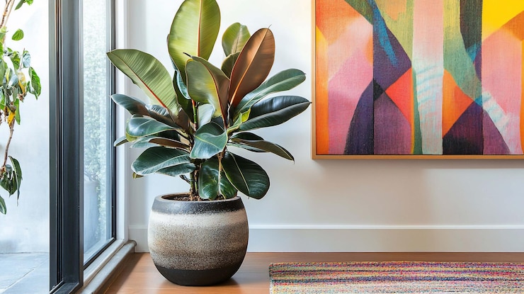 PSD ficus lyrata 現代室內植物