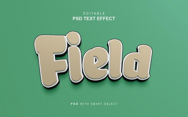 Field text style effect