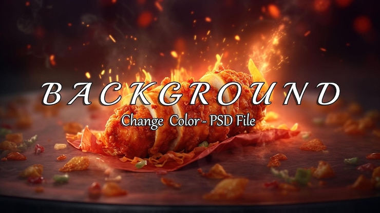 PSD fiery crunch chicken roll