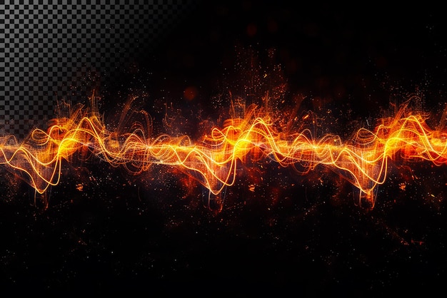 Fiery Energy Wave