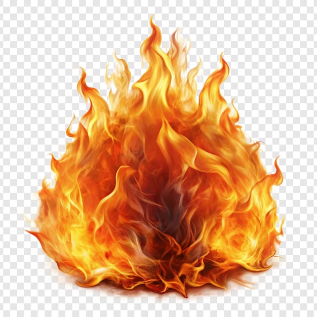 fiery flames of intense burning energy
