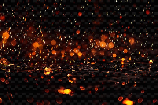 PSD fiery glowing dragon breath rain with hot flames and red ora png neon light effect y2k collection