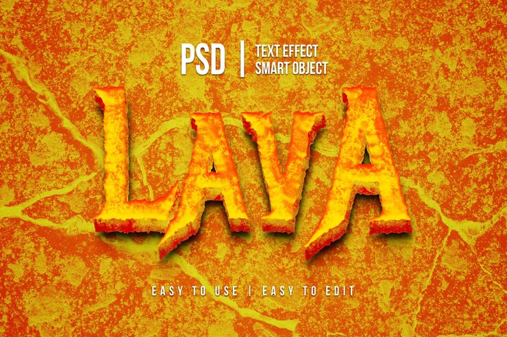 Fiery Lava Text Effect for Design Projects