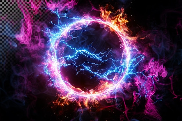 Fiery Lightning Circle