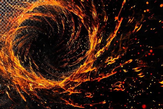 Fiery Vortex Ring