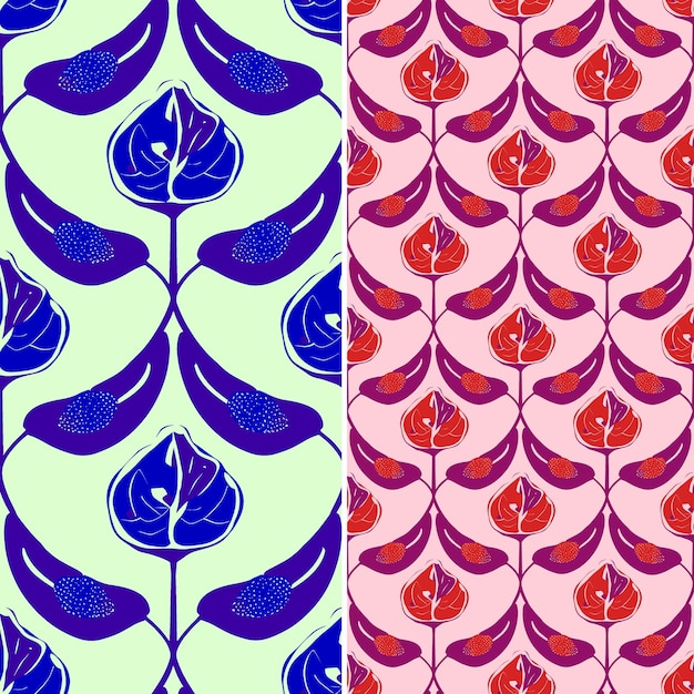 Fig with half silhouette and rustic design with trellis patt tropical fruit pattern vector design