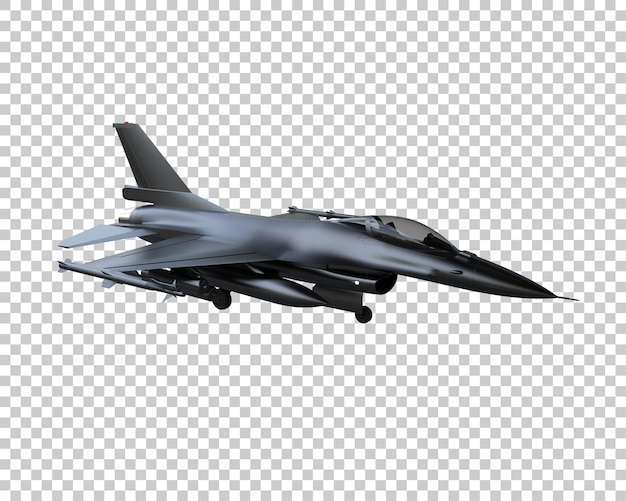 PSD fighter jet isolated on background 3d rendering illustration