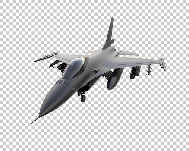 PSD fighter jet isolated on background 3d rendering illustration