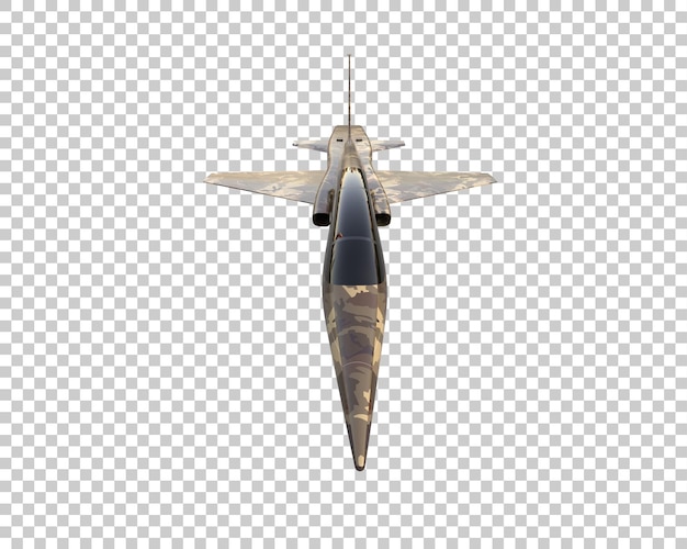 PSD jet da combattimento isolato sullo sfondo illustrazione di rendering 3d