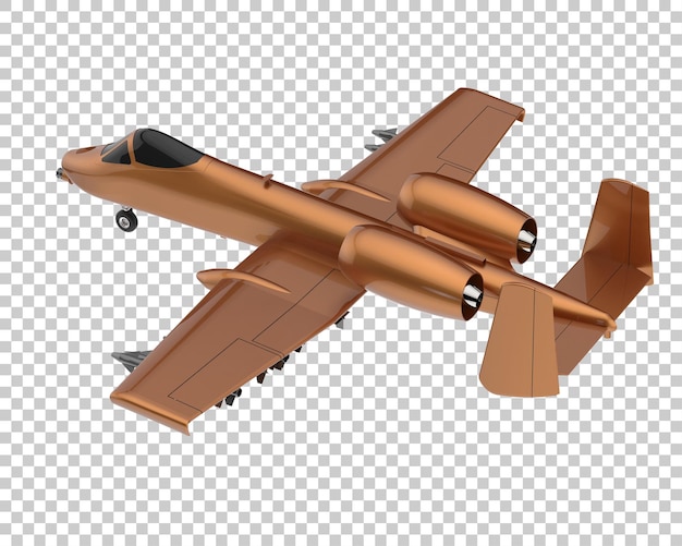 เครื่องบินขับไล่ไอพ่นแยกจากพื้นหลังโปร่งใส ภาพเรนเดอร์ 3 มิติ