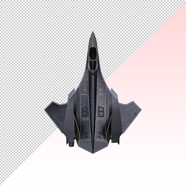 Fighter jet isolated