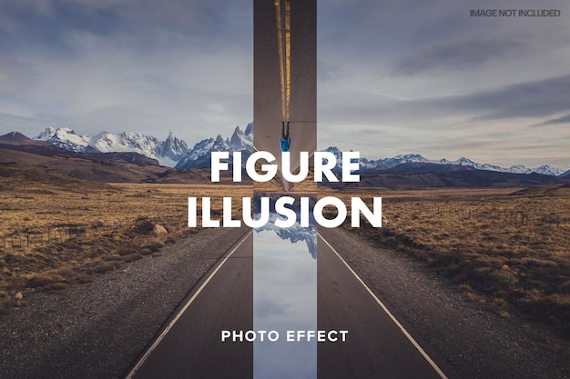 Figure illusion artistic photo effect