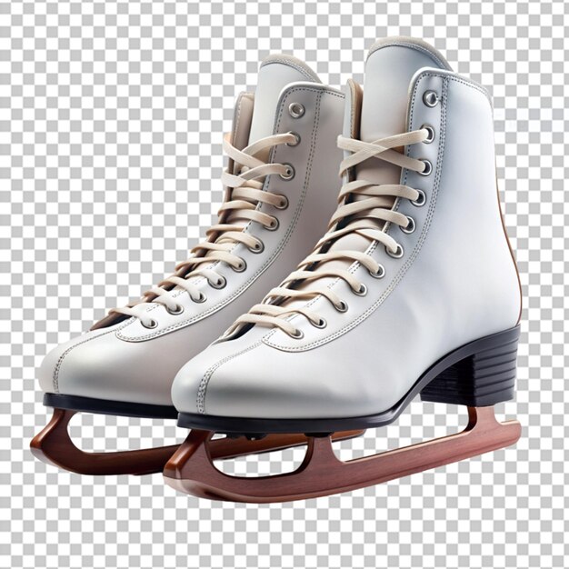 PSD figure skates on transparent background