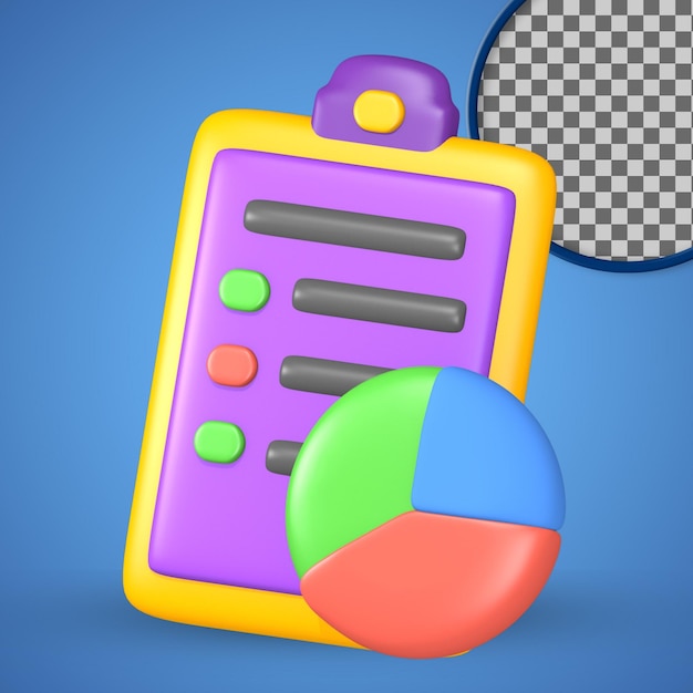 File Business Creative Office 3D cute themed icon for presentation or social media post