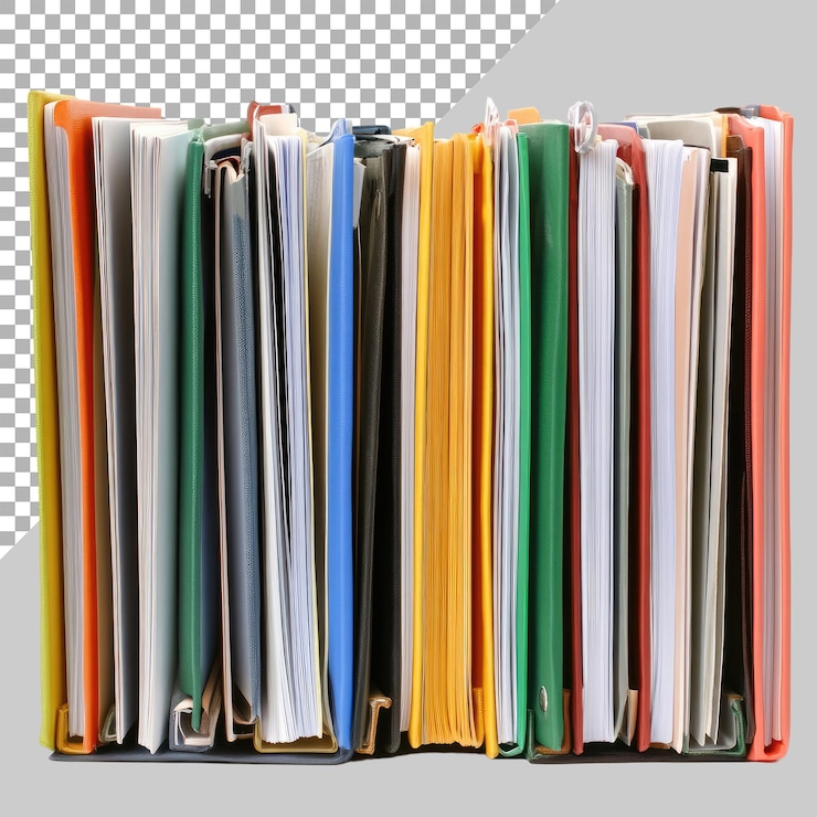 PSD file cover on transparent background