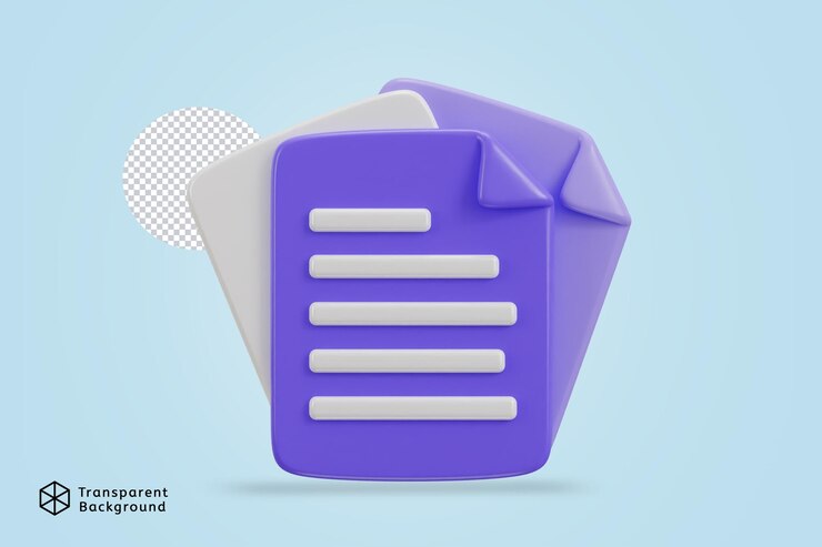 PSD file or document 3d icon vector illustration