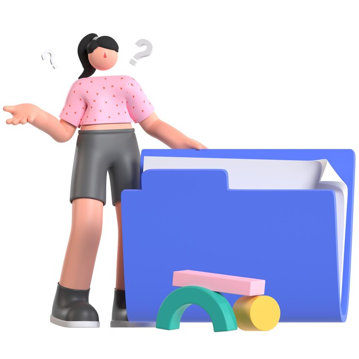 PSD file document not found 3d illustration