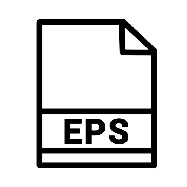 Formato del file eps icon vector design illustration